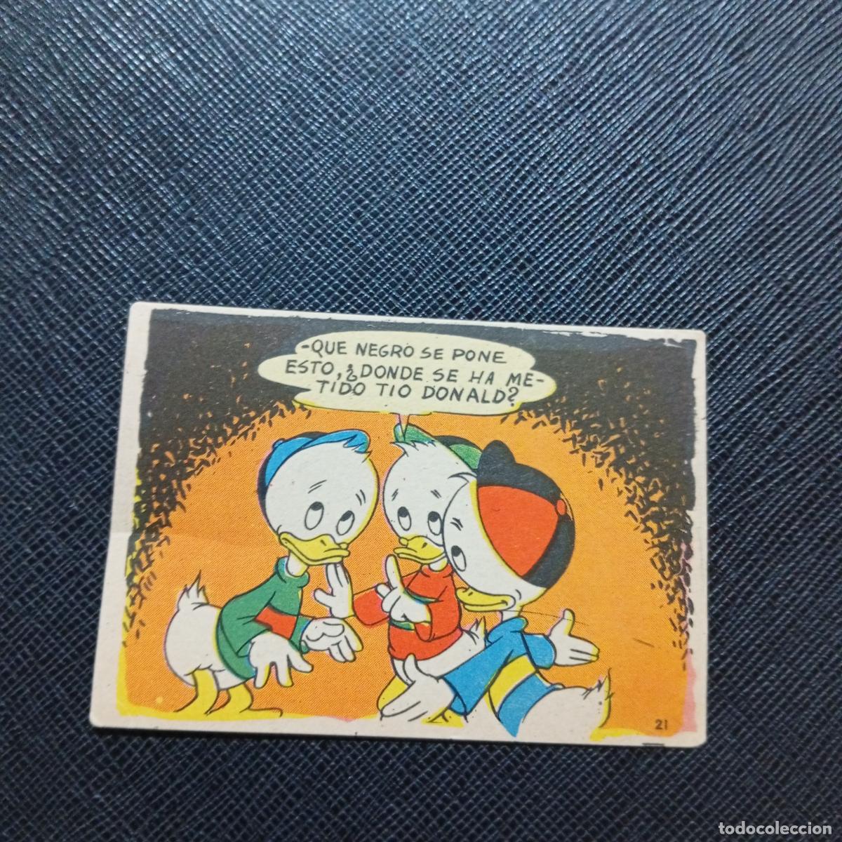 Coleccionismo cromos antiguos: 21 LA ISLA DE JASPE CHOCOLATES LLOVERAS DISNEY 1948 CROMO - SIN PEGAR - A214 PG469 B