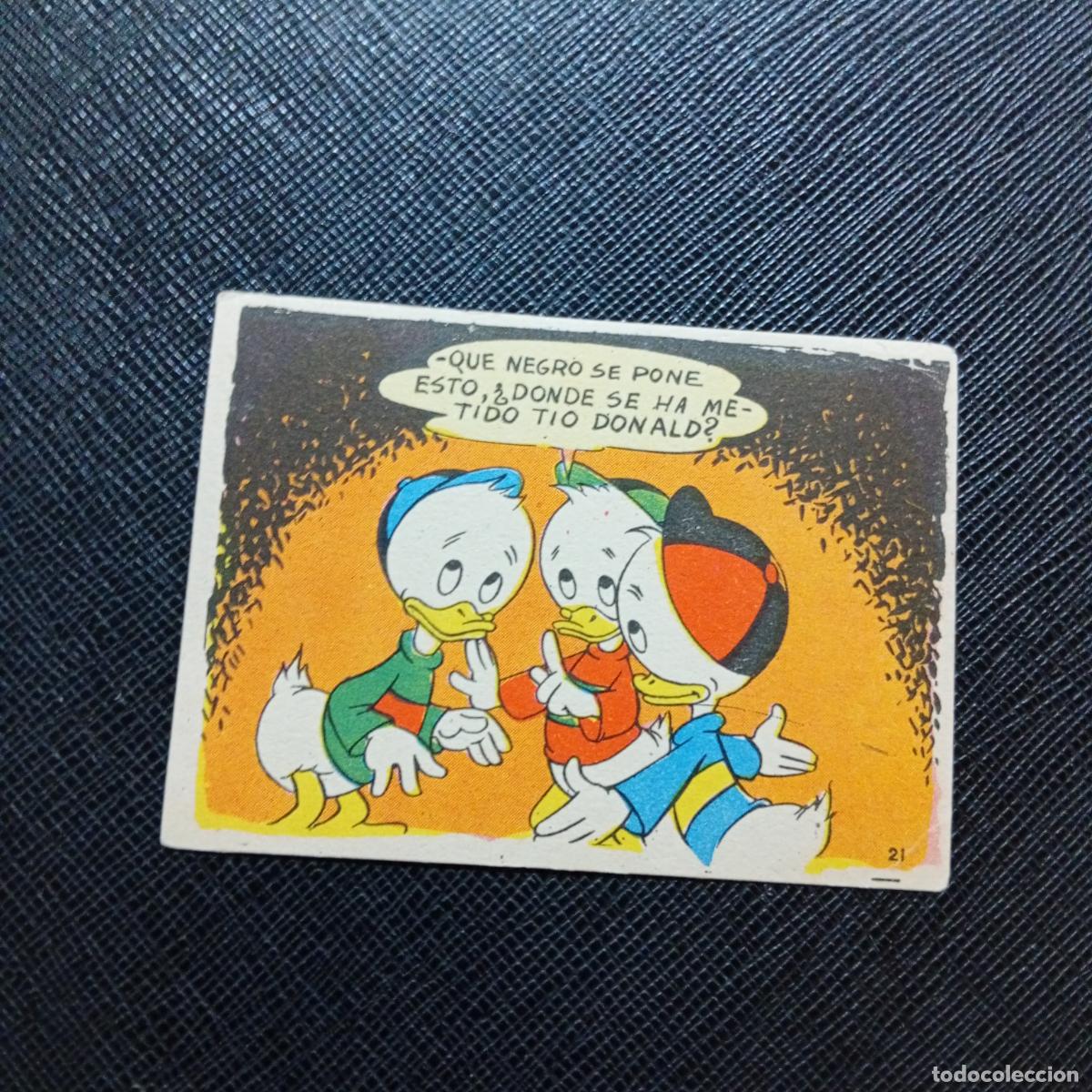 Coleccionismo cromos antiguos: 21 LA ISLA DE JASPE CHOCOLATES LLOVERAS DISNEY 1948 CROMO - SIN PEGAR - A214 PG478
