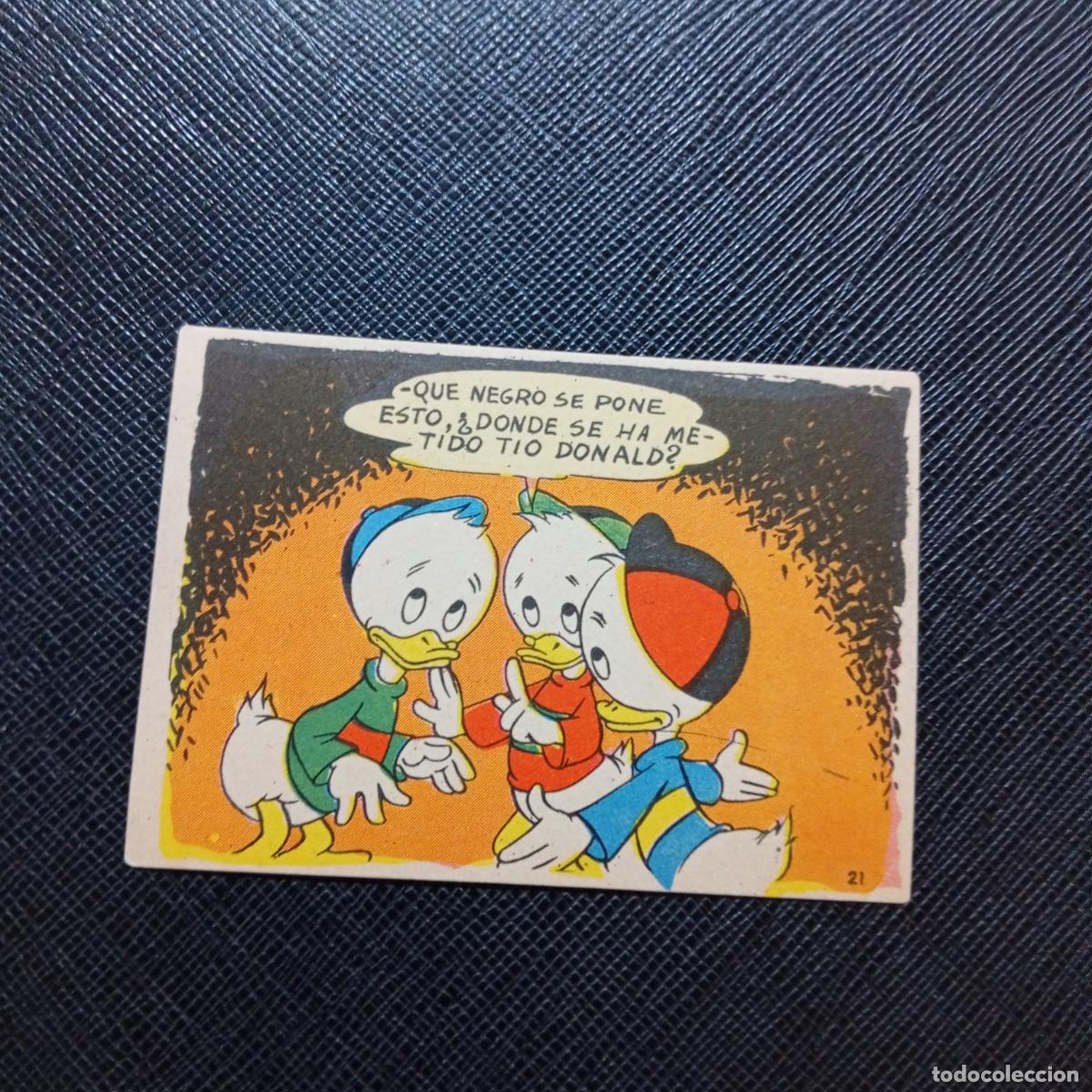 Coleccionismo cromos antiguos: 21 LA ISLA DE JASPE CHOCOLATES LLOVERAS DISNEY 1948 CROMO - SIN PEGAR - A214 PG478 B
