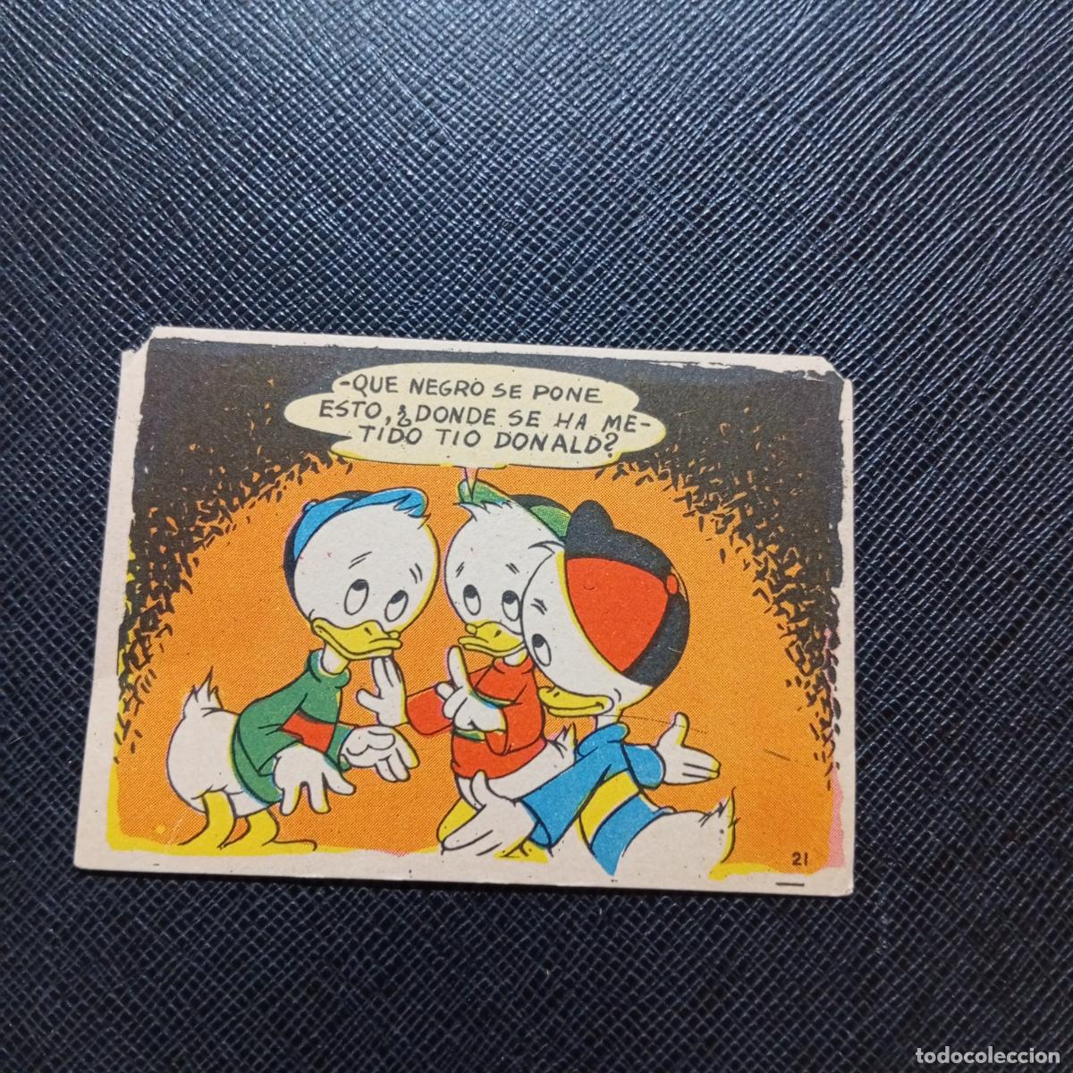 Coleccionismo cromos antiguos: 21 LA ISLA DE JASPE CHOCOLATES LLOVERAS DISNEY 1948 CROMO - SIN PEGAR - A214 PG487