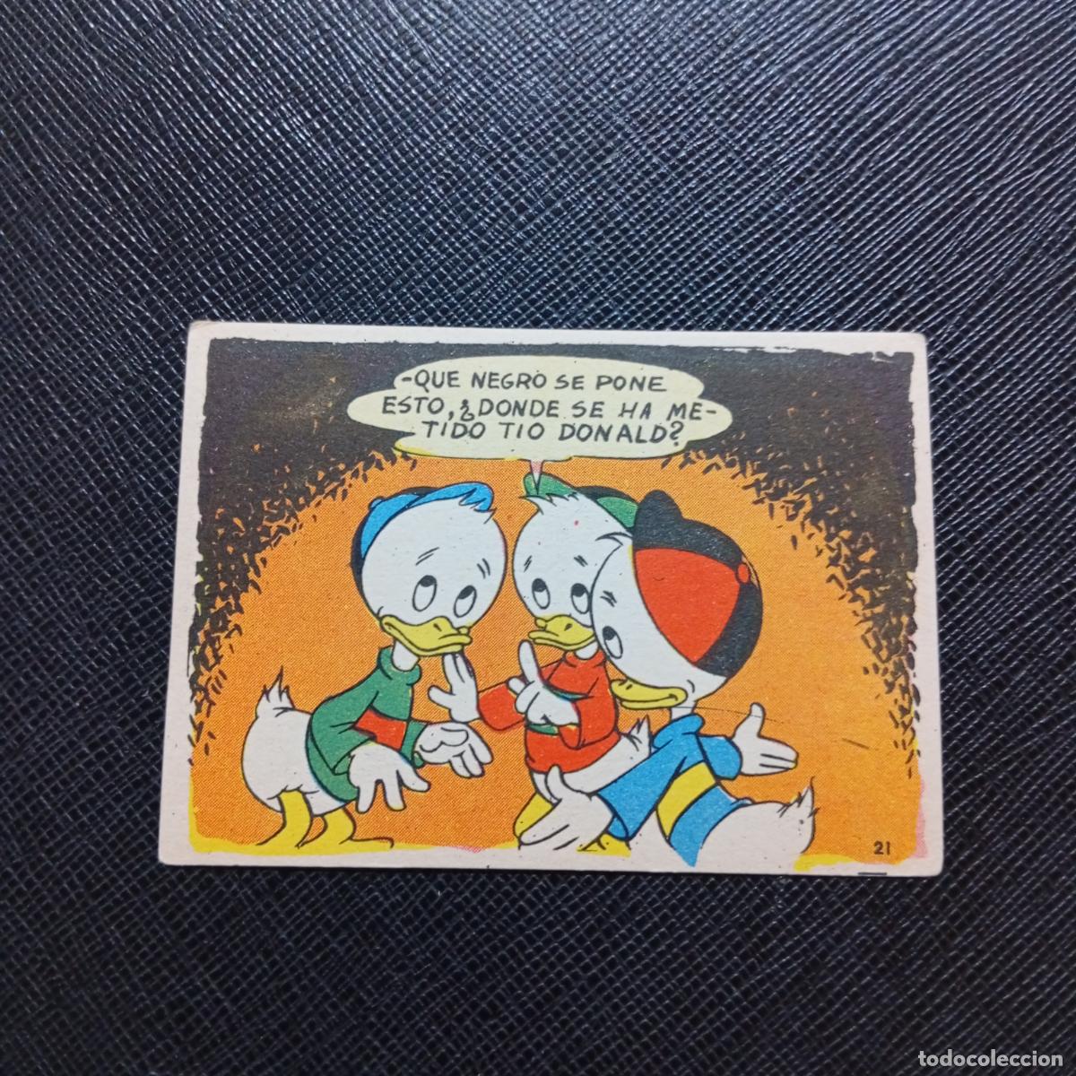 Coleccionismo cromos antiguos: 21 LA ISLA DE JASPE CHOCOLATES LLOVERAS DISNEY 1948 CROMO - SIN PEGAR - A214 PG487 B