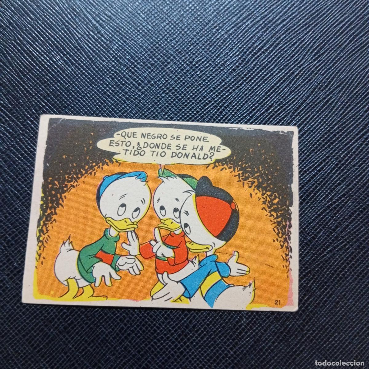 Coleccionismo cromos antiguos: 21 LA ISLA DE JASPE CHOCOLATES LLOVERAS DISNEY 1948 CROMO - SIN PEGAR - A214 PG496