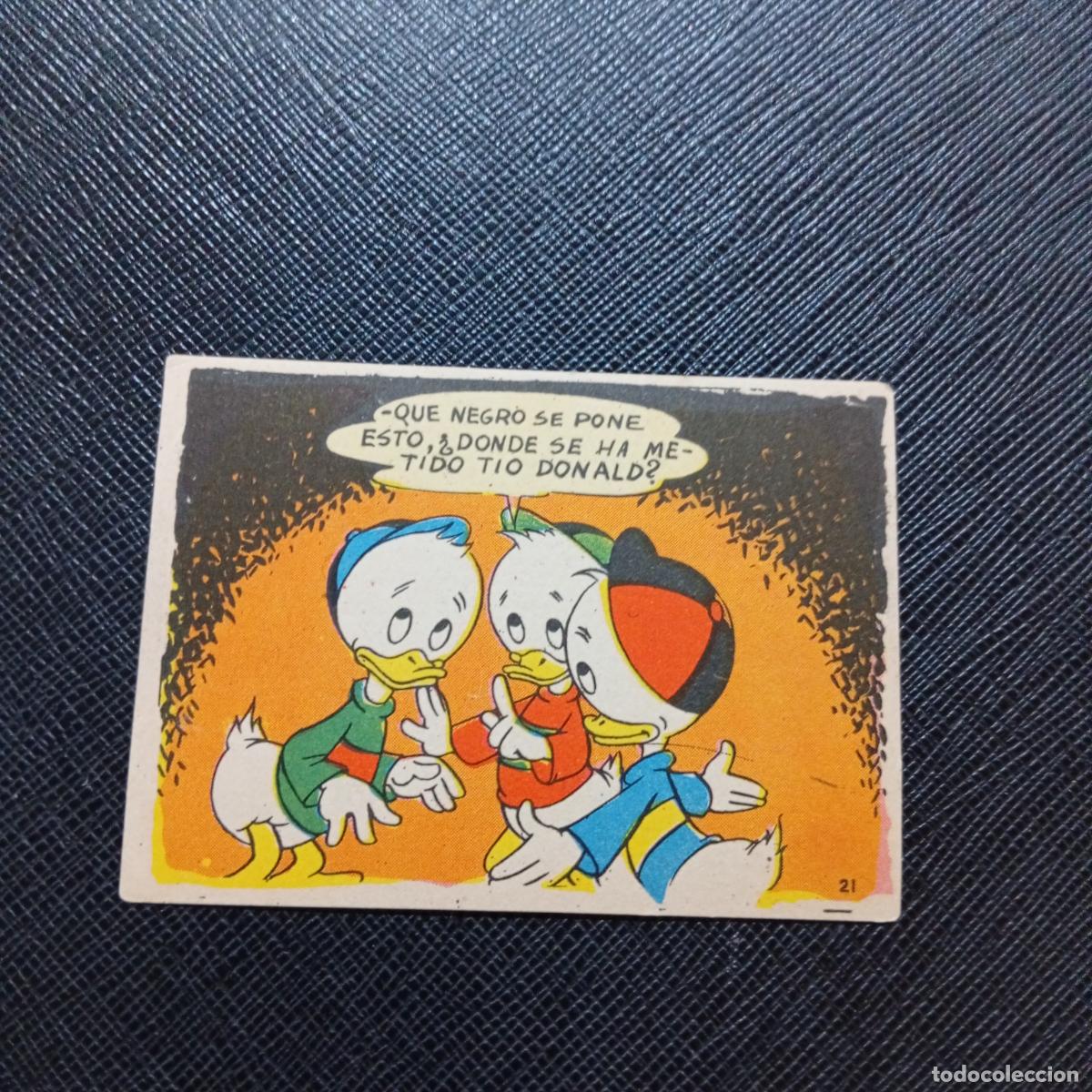 Coleccionismo cromos antiguos: 21 LA ISLA DE JASPE CHOCOLATES LLOVERAS DISNEY 1948 CROMO - SIN PEGAR - A214 PG496 B
