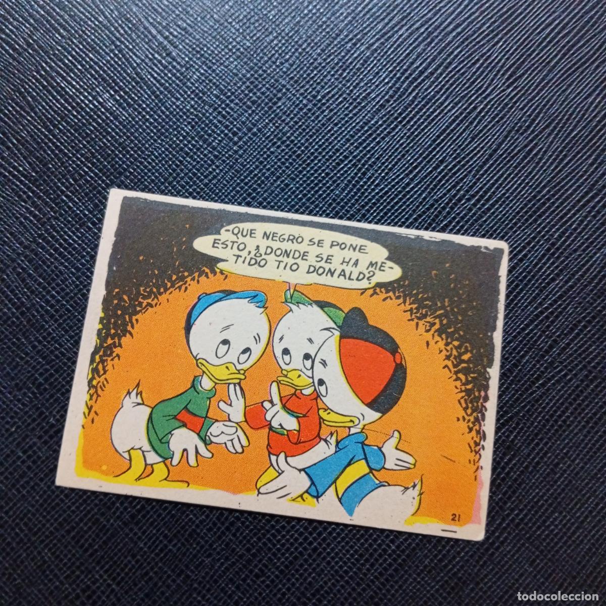 Coleccionismo cromos antiguos: 21 LA ISLA DE JASPE CHOCOLATES LLOVERAS DISNEY 1948 CROMO - SIN PEGAR - A214 PG505