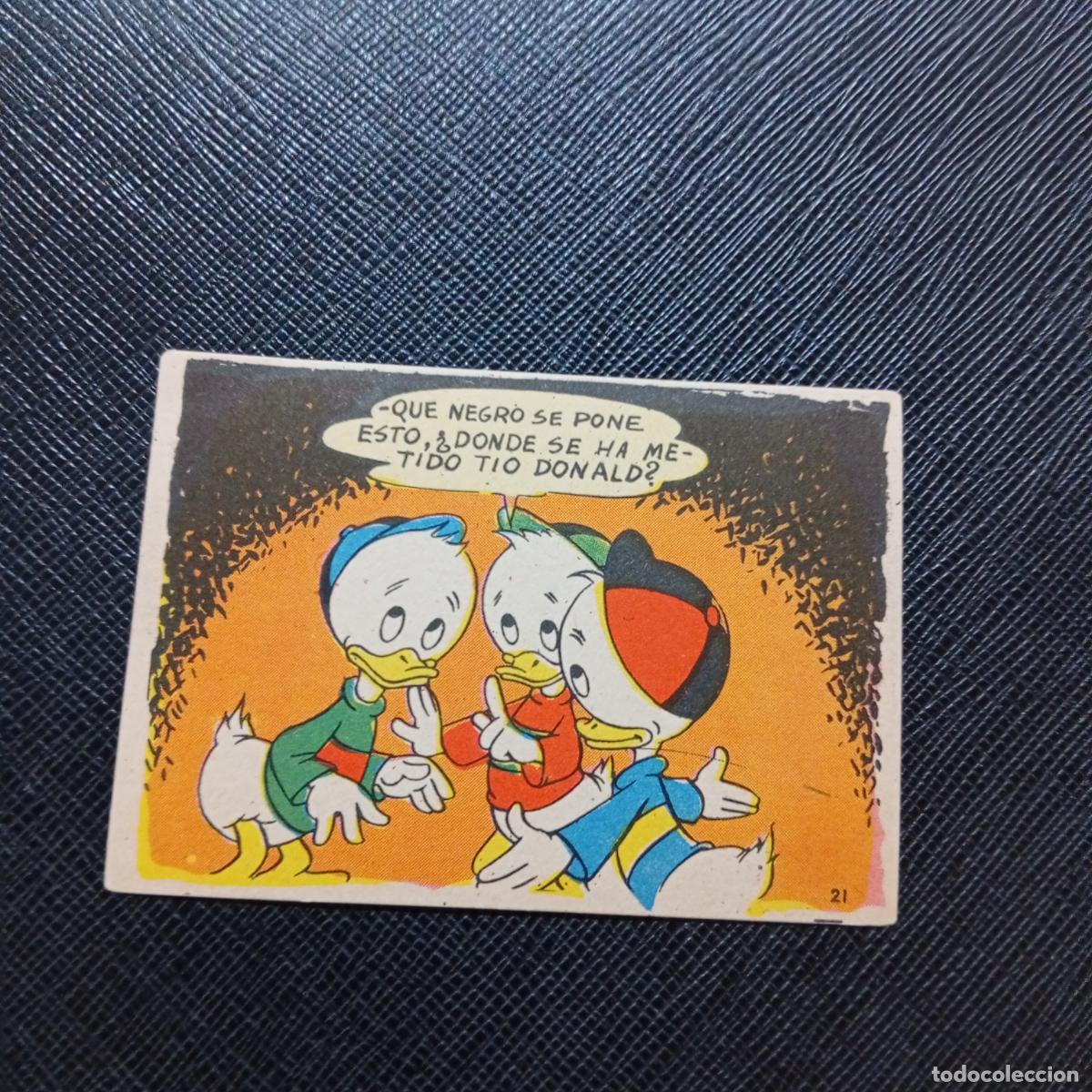 Coleccionismo cromos antiguos: 21 LA ISLA DE JASPE CHOCOLATES LLOVERAS DISNEY 1948 CROMO - SIN PEGAR - A214 PG514 B