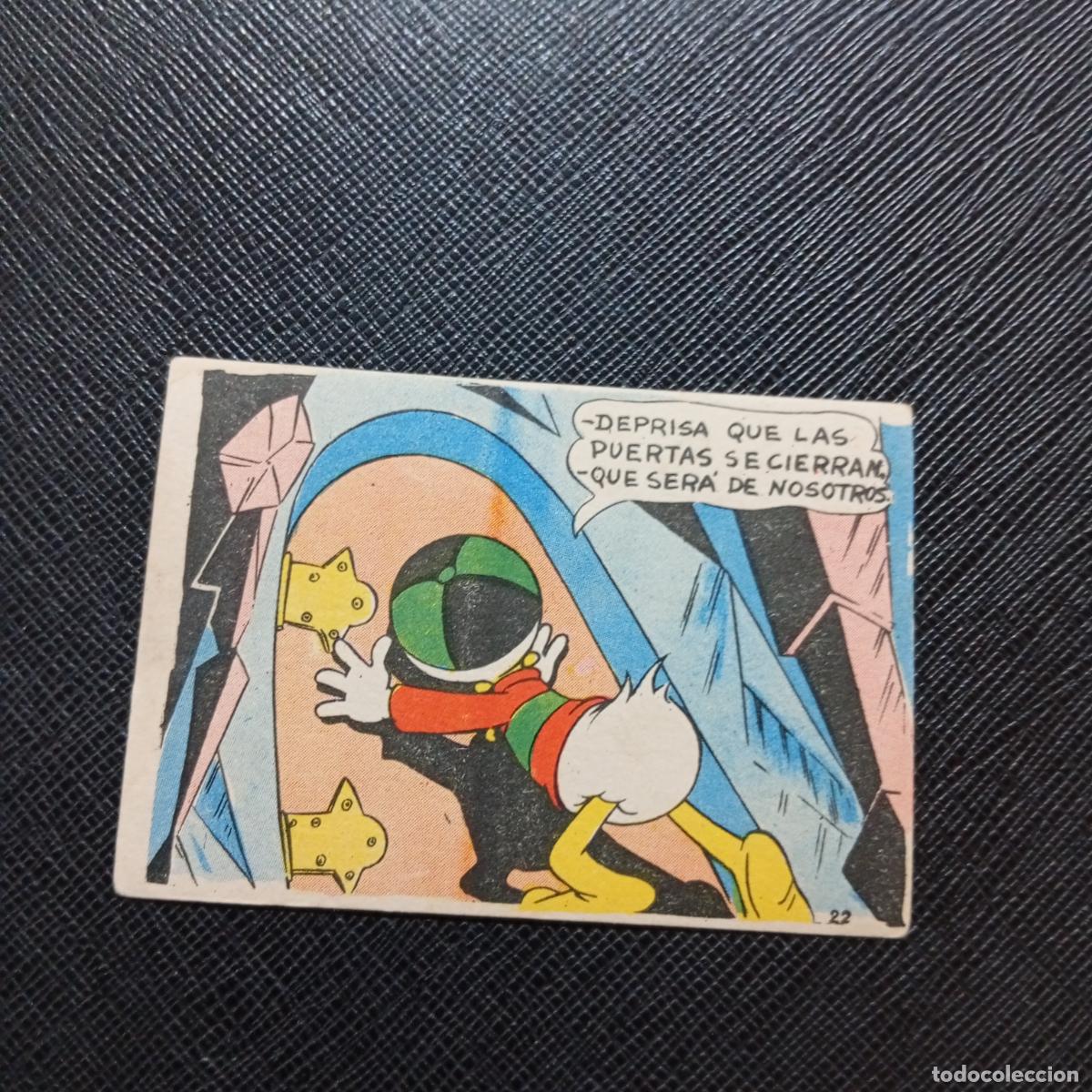 Coleccionismo cromos antiguos: 22 LA ISLA DE JASPE CHOCOLATES LLOVERAS DISNEY 1948 CROMO - SIN PEGAR - A214 PG343