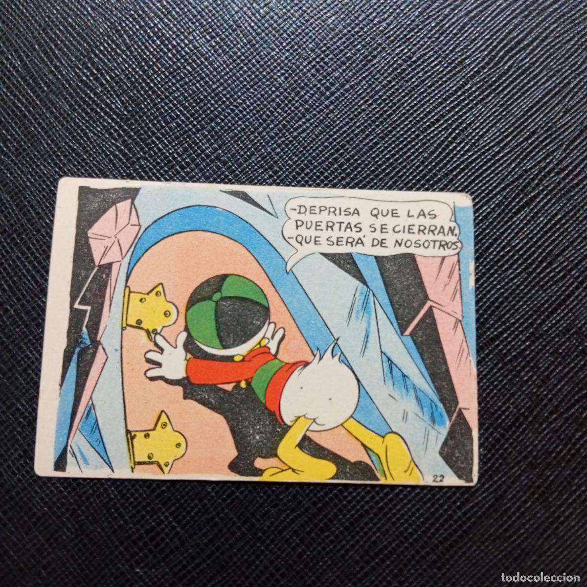 Coleccionismo cromos antiguos: 22 LA ISLA DE JASPE CHOCOLATES LLOVERAS DISNEY 1948 CROMO - SIN PEGAR - A214 PG352