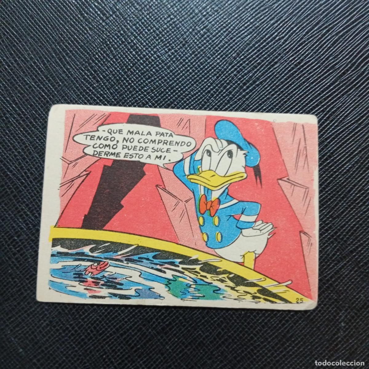 Coleccionismo cromos antiguos: 25 LA ISLA DE JASPE CHOCOLATES LLOVERAS DISNEY 1948 CROMO - SIN PEGAR - A214 PG397