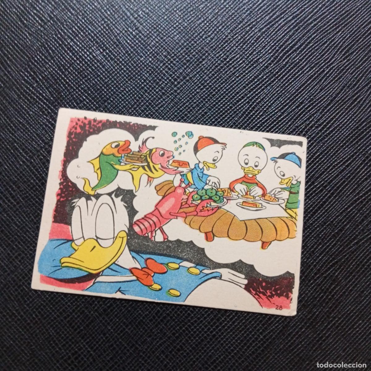 Coleccionismo cromos antiguos: 28 LA ISLA DE JASPE CHOCOLATES LLOVERAS DISNEY 1948 CROMO - SIN PEGAR - A214 PG397