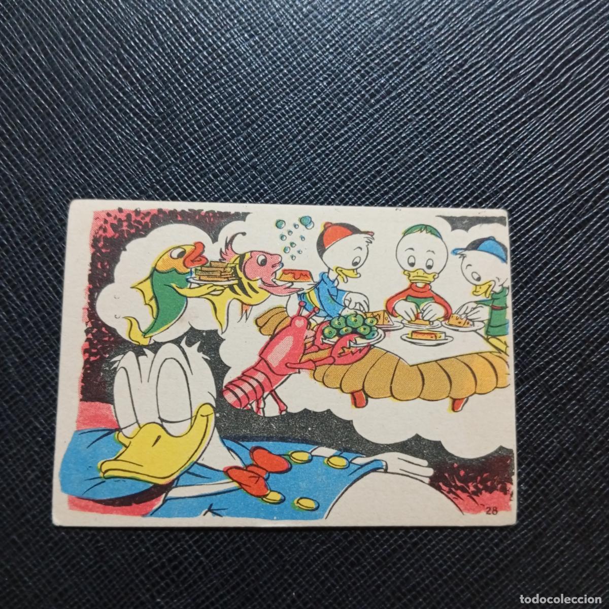 Coleccionismo cromos antiguos: 28 LA ISLA DE JASPE CHOCOLATES LLOVERAS DISNEY 1948 CROMO - SIN PEGAR - A214 PG469 B