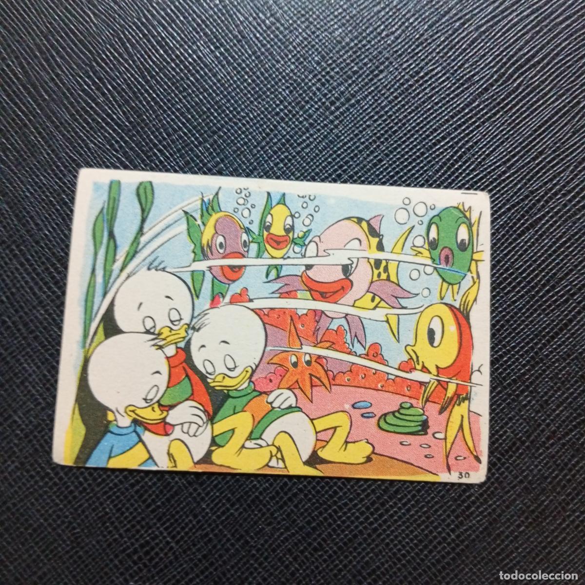 Coleccionismo cromos antiguos: 30 LA ISLA DE JASPE CHOCOLATES LLOVERAS DISNEY 1948 CROMO - SIN PEGAR - A214 PG478