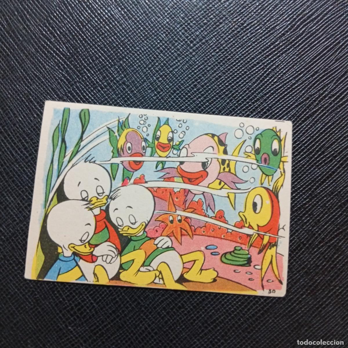 Coleccionismo cromos antiguos: 30 LA ISLA DE JASPE CHOCOLATES LLOVERAS DISNEY 1948 CROMO - SIN PEGAR - A214 PG496