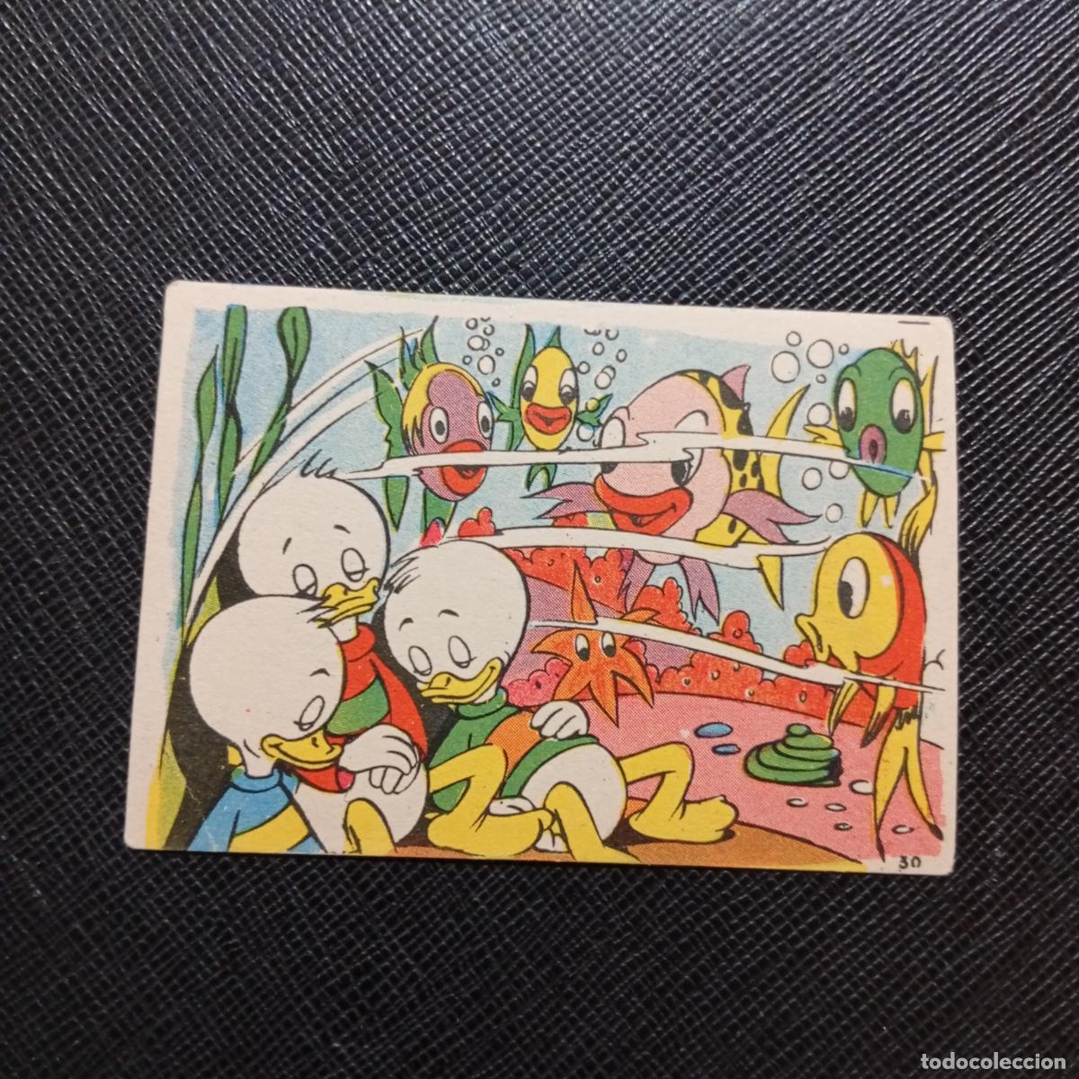 Coleccionismo cromos antiguos: 30 LA ISLA DE JASPE CHOCOLATES LLOVERAS DISNEY 1948 CROMO - SIN PEGAR - A214 PG496 B