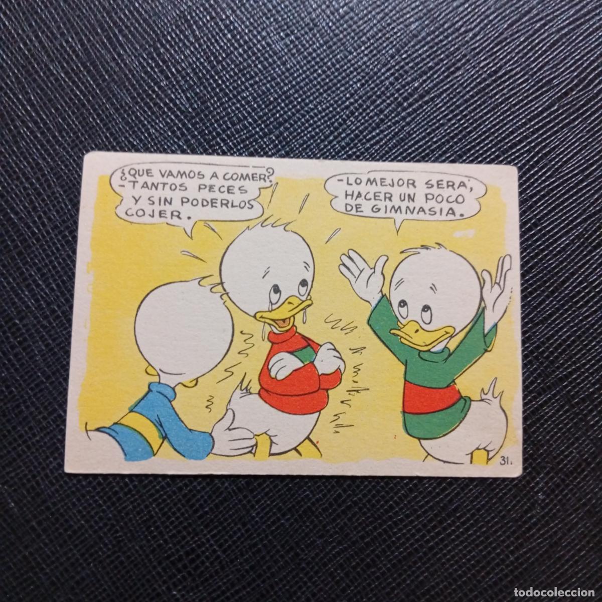 Coleccionismo cromos antiguos: 31 LA ISLA DE JASPE CHOCOLATES LLOVERAS DISNEY 1948 CROMO - SIN PEGAR - A214 PG505