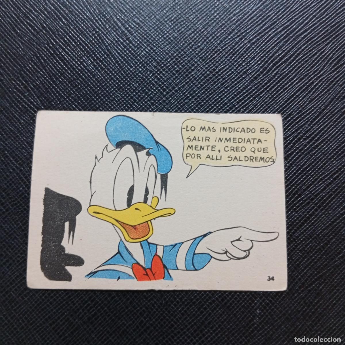 Coleccionismo cromos antiguos: 34 LA ISLA DE JASPE CHOCOLATES LLOVERAS DISNEY 1948 CROMO - SIN PEGAR - A214 PG460