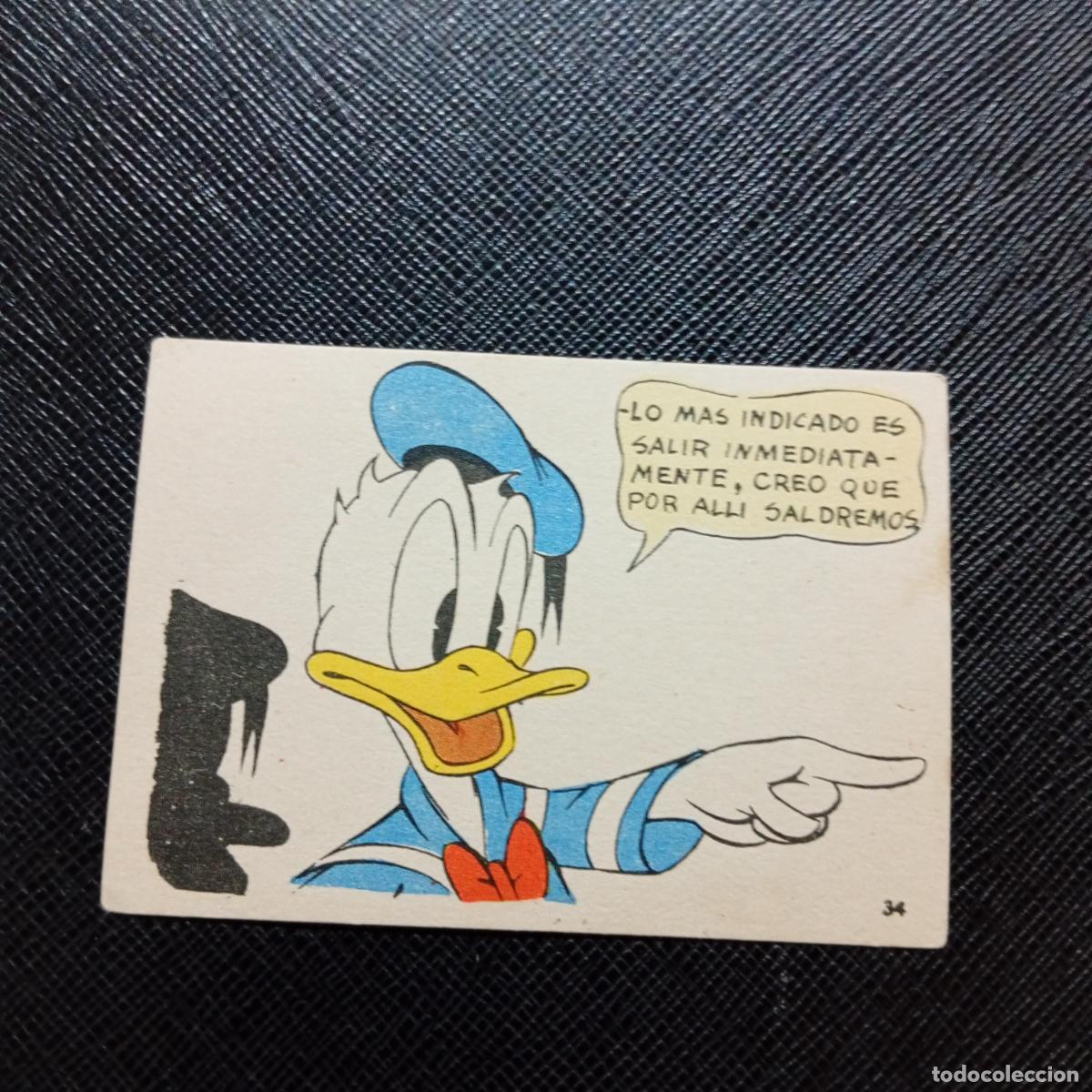 Coleccionismo cromos antiguos: 34 LA ISLA DE JASPE CHOCOLATES LLOVERAS DISNEY 1948 CROMO - SIN PEGAR - A214 PG469