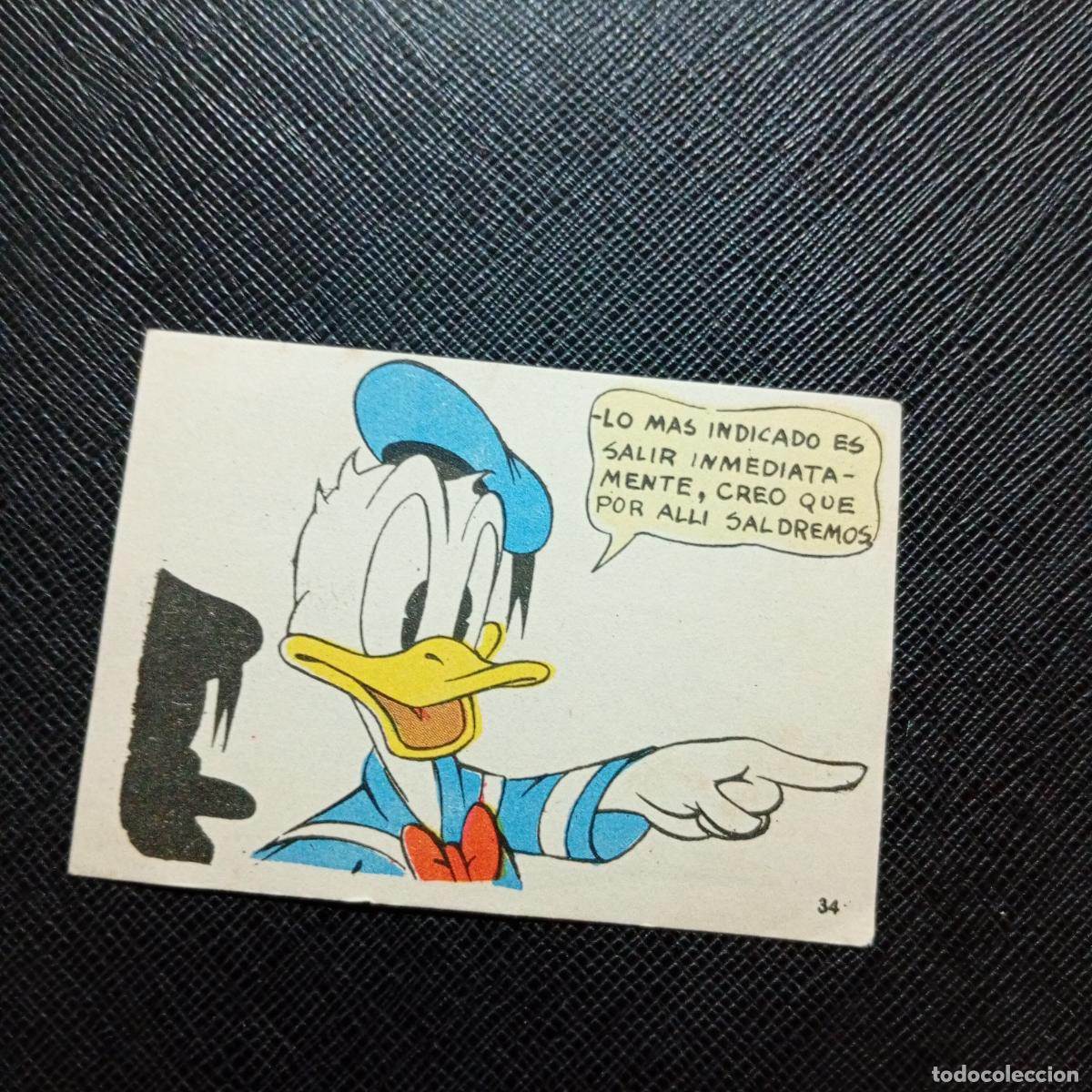 Coleccionismo cromos antiguos: 34 LA ISLA DE JASPE CHOCOLATES LLOVERAS DISNEY 1948 CROMO - SIN PEGAR - A214 PG478 B