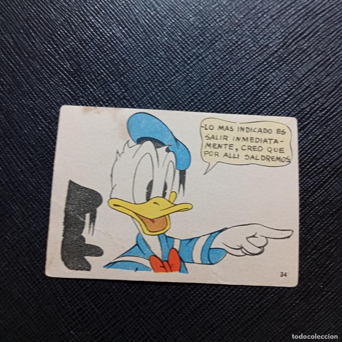 Coleccionismo cromos antiguos: 34 LA ISLA DE JASPE CHOCOLATES LLOVERAS DISNEY 1948 CROMO - SIN PEGAR - A214 PG487