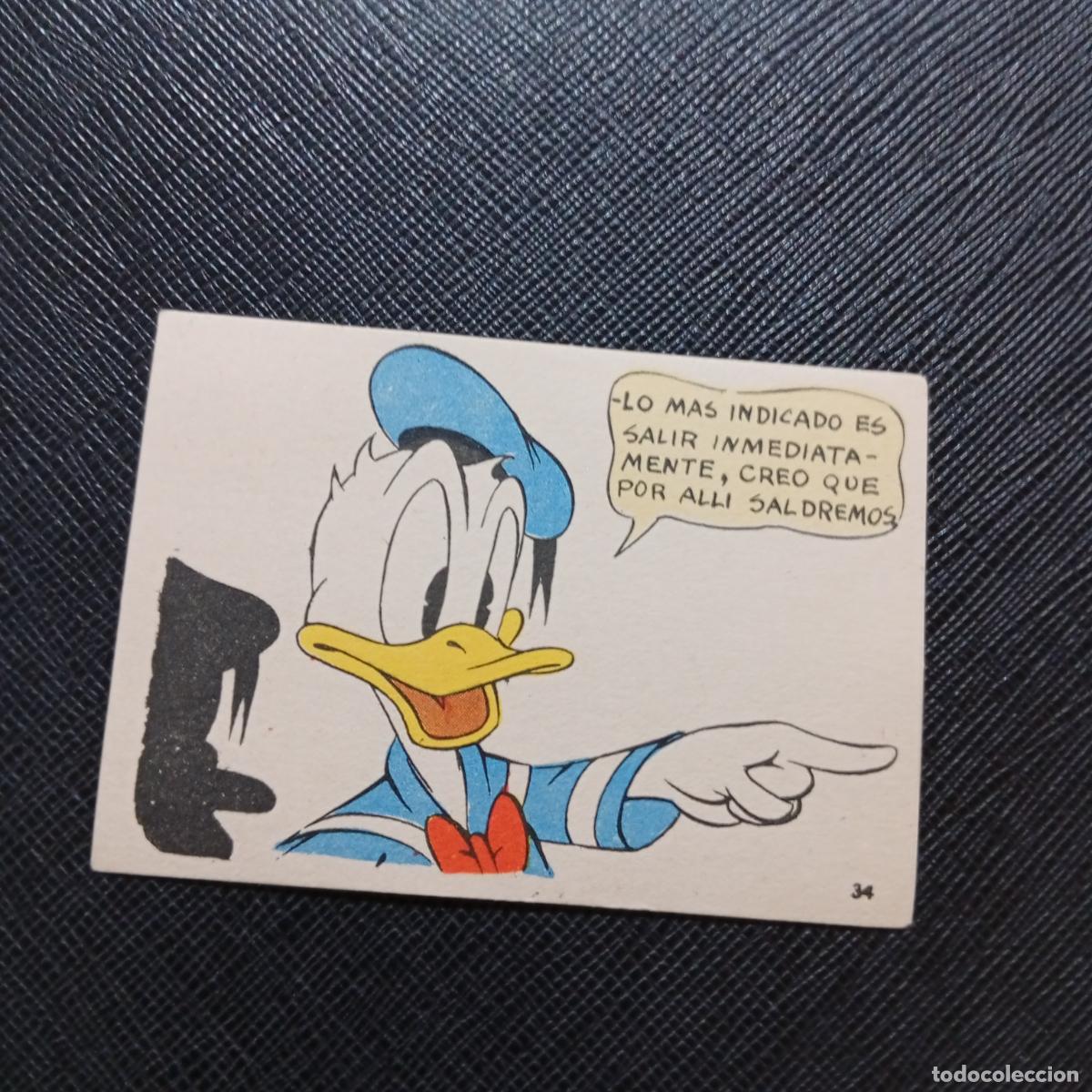 Coleccionismo cromos antiguos: 34 LA ISLA DE JASPE CHOCOLATES LLOVERAS DISNEY 1948 CROMO - SIN PEGAR - A214 PG397 B