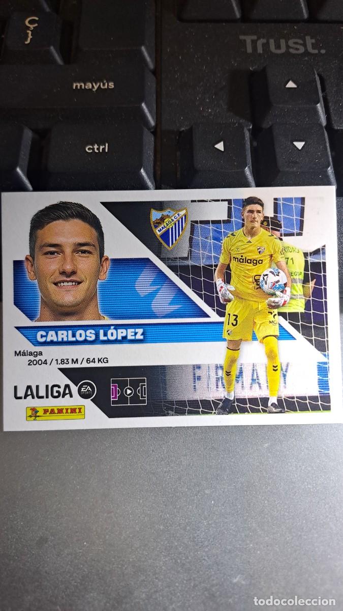 Coleccionismo cromos antiguos: CROMO CARLOS LOPEZ 4 MALAGA LIGA 2026 2027 26 27 ESTE PANINI NUNCA PEGADO