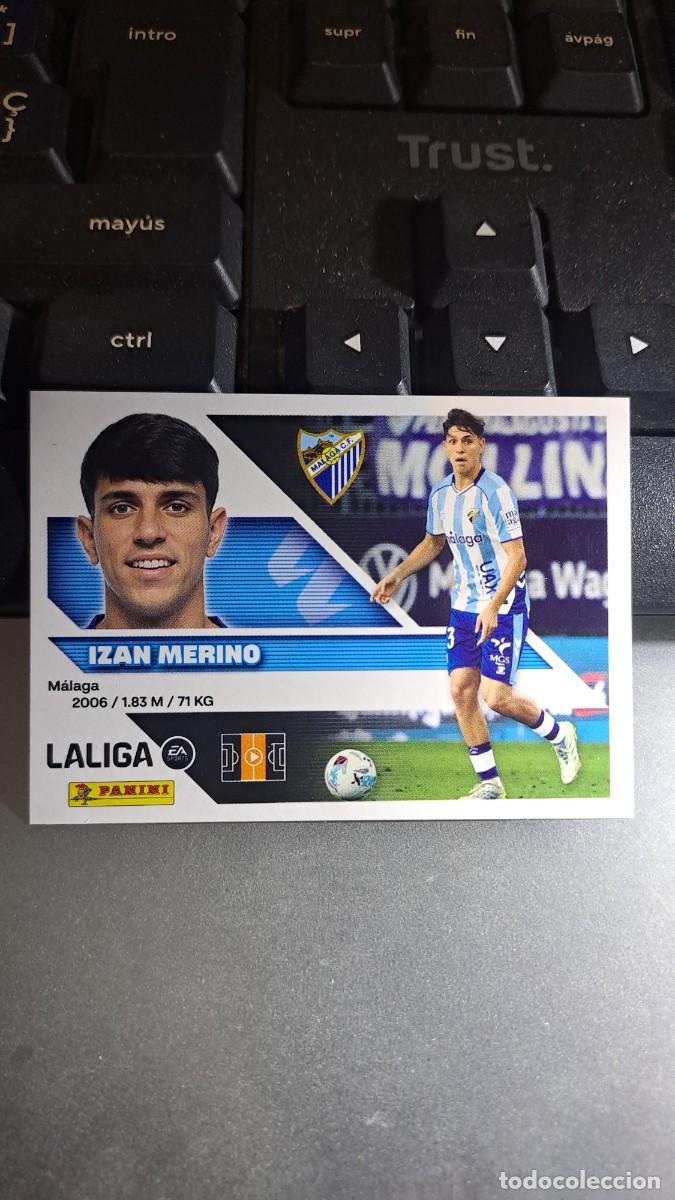 Coleccionismo cromos antiguos: CROMO IZAN MERINO 11 MALAGA LIGA 2026 2027 26 27 ESTE PANINI NUNCA PEGADO