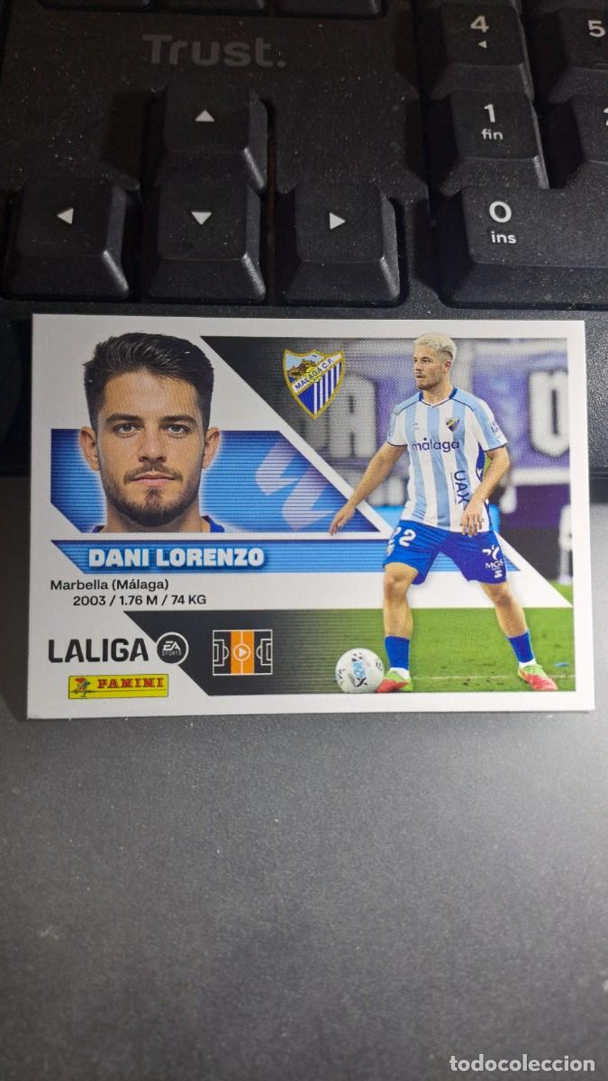 Coleccionismo cromos antiguos: CROMO DANI LORENZO 12 MALAGA LIGA 2026 2027 26 27 ESTE PANINI NUNCA PEGADO