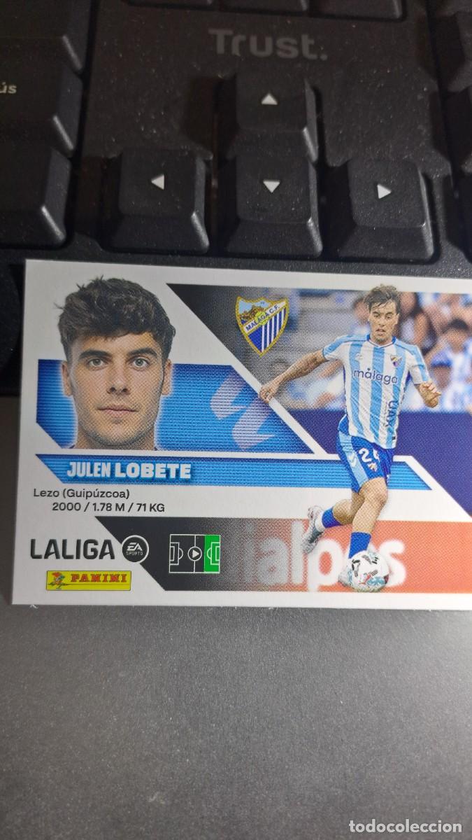 Coleccionismo cromos antiguos: CROMO LOBETE 17 MALAGA LIGA 2026 2027 26 27 ESTE PANINI NUNCA PEGADO