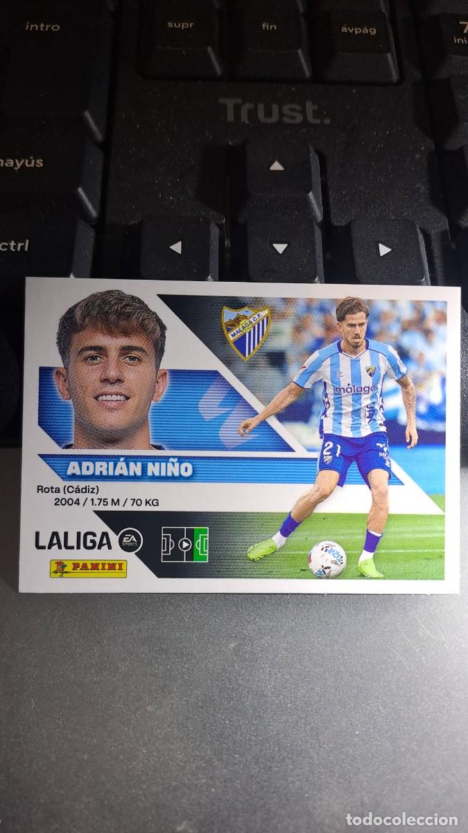 Coleccionismo cromos antiguos: CROMO ADRIAN NI&Ntilde;O 18 MALAGA LIGA 2026 2027 26 27 ESTE PANINI NUNCA PEGADO