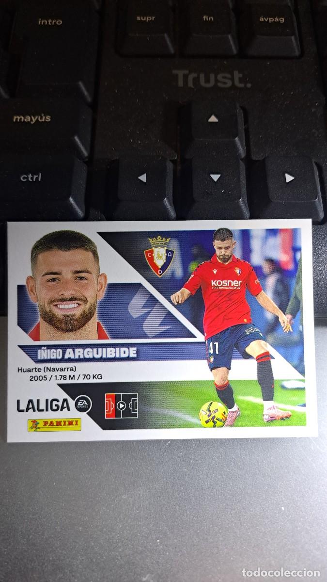 Coleccionismo cromos antiguos: CROMO ARGUIBIDE 5B 5 B OSASUNA LIGA 2026 2027 26 27 ESTE PANINI NUNCA PEGADO