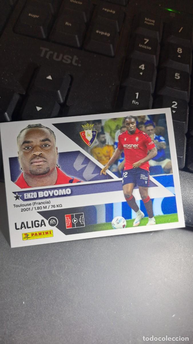 Coleccionismo cromos antiguos: CROMO BOYOMO 6 OSASUNA LIGA 2026 2027 26 27 ESTE PANINI NUNCA PEGADO