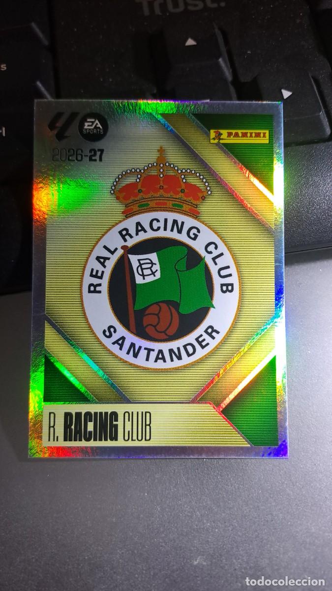 Coleccionismo cromos antiguos: CROMO ESCUDO RACING DE SANTANDER 1 LIGA 2026 2027 26 27 ESTE PANINI NUNCA PEGADO