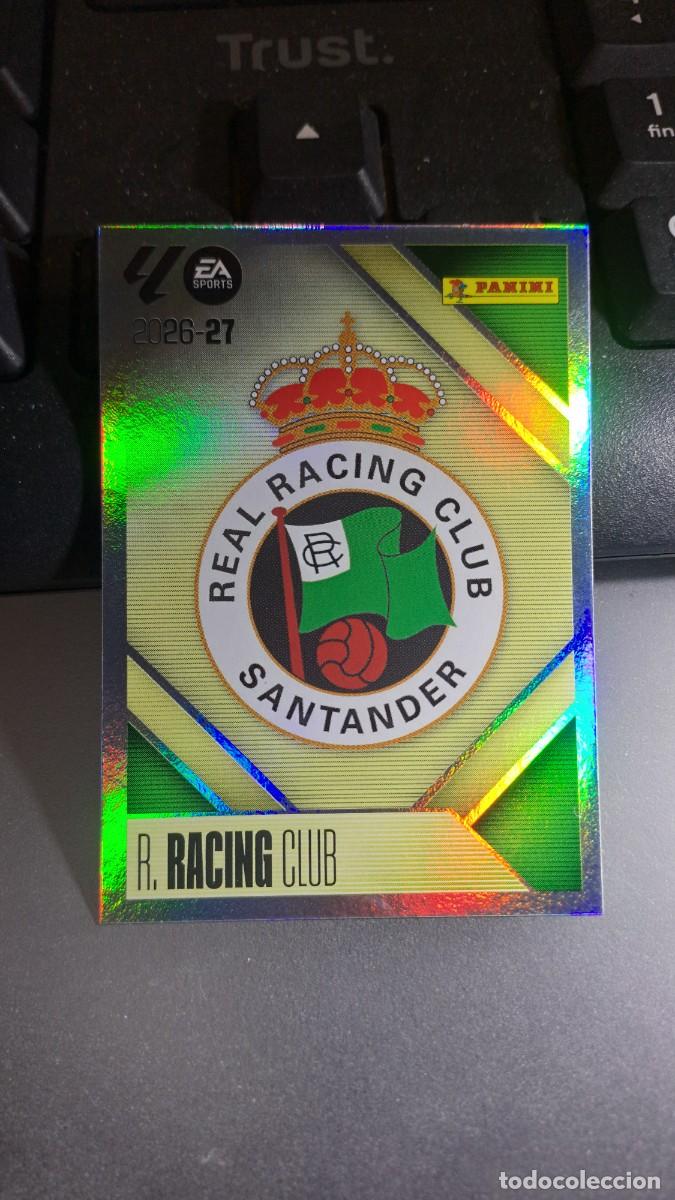 Coleccionismo cromos antiguos: CROMO ESCUDO RACING DE SANTANDER 1 LIGA 2026 2027 26 27 ESTE PANINI NUNCA PEGADO