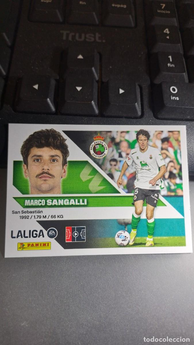 Coleccionismo cromos antiguos: CROMO SANGALLI 6 RACING DE SANTANDER LIGA 2026 2027 26 27 ESTE PANINI NUNCA PEGADO