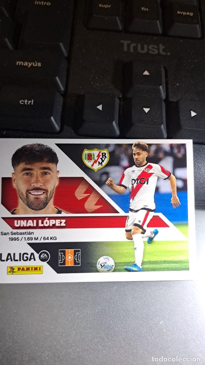 Coleccionismo cromos antiguos: CROMO UNAI LOPEZ 14 RAYO VALLECANO LIGA 2026 2027 26 27 ESTE PANINI NUNCA PEGADO