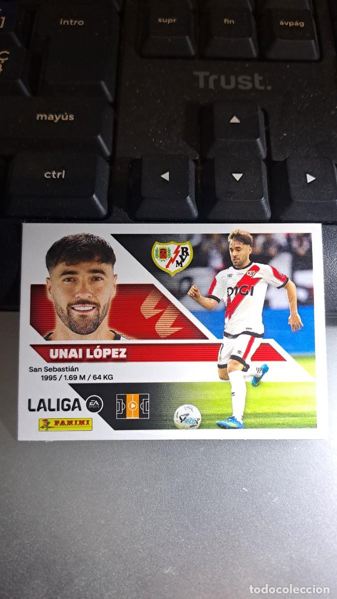 Coleccionismo cromos antiguos: CROMO UNAI LOPEZ 14 RAYO VALLECANO LIGA 2026 2027 26 27 ESTE PANINI NUNCA PEGADO