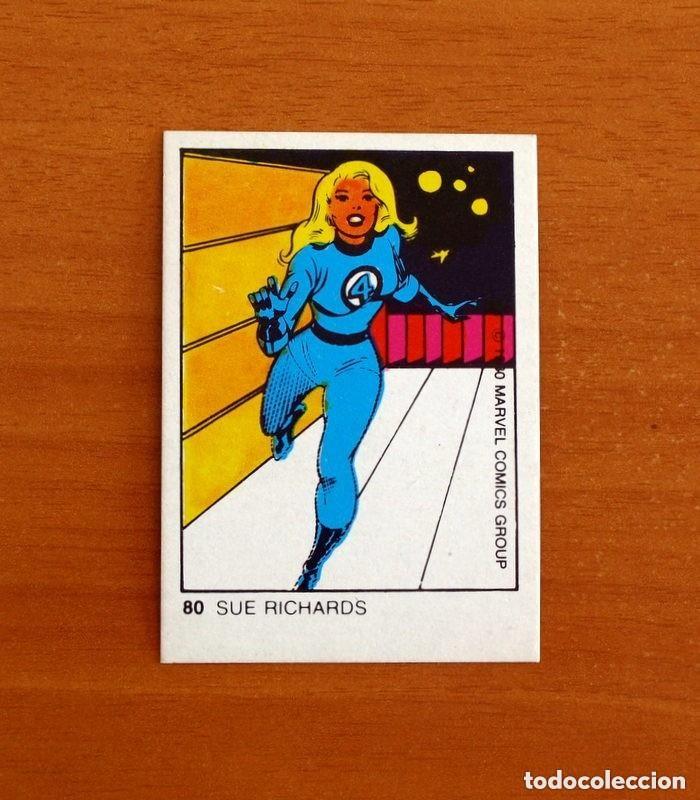 Collezionismo Figurine antiche: Superh&eacute;roes - N&ordm; 80, Sue Richards - Marvel 1980 Comics Group - Chocolates Terrabusi - Nunca pegado