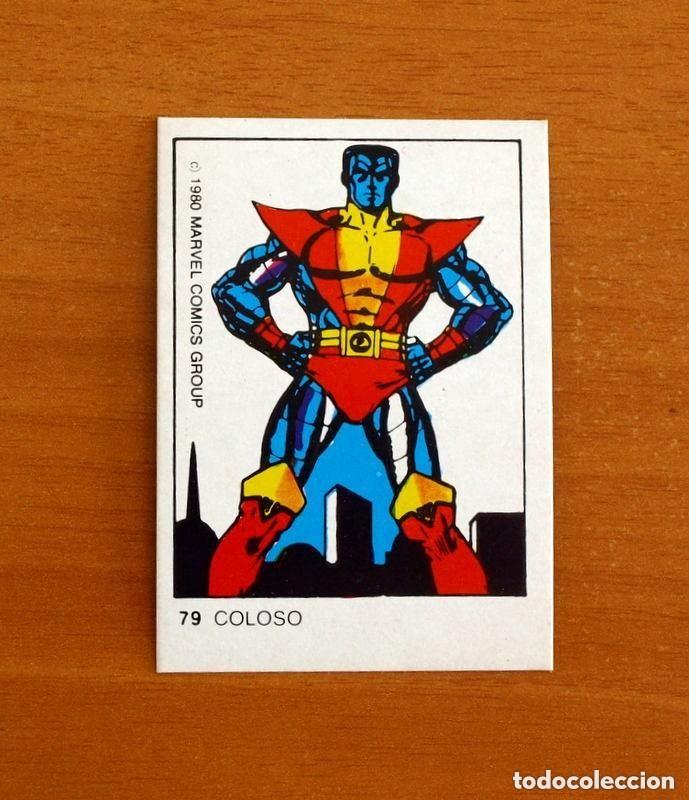 Colecionismo Cromos antigos: Superh&eacute;roes - N&ordm; 79, Coloso - Marvel 1980 Comics Group - Chocolates Terrabusi - Nunca Pegado