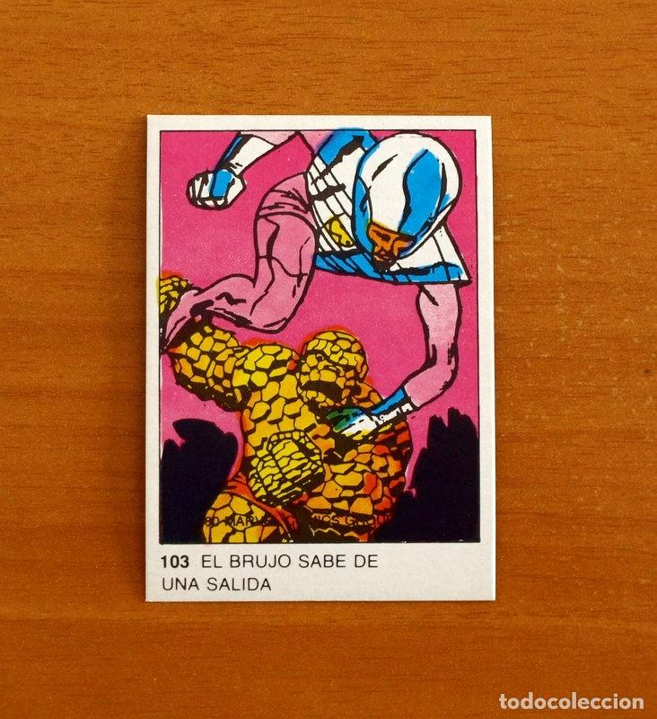 Collectable Antique Stickers: Superh&eacute;roes - N&ordm; 103 La Cosa - Marvel 1980 - Chocolates Terrabusi - Nunca pegado