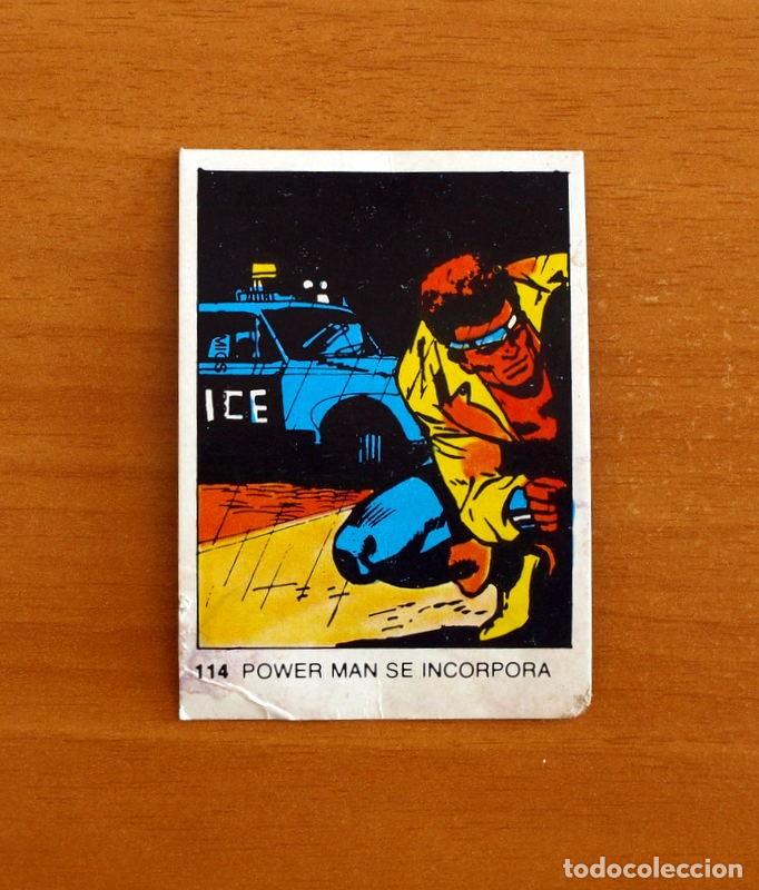 Colecionismo Cromos antigos: Superh&eacute;roes - N&ordm; 114 Power Man - Marvel 1980 Comics Group - Chocolates Terrabusi - Nunca pegado