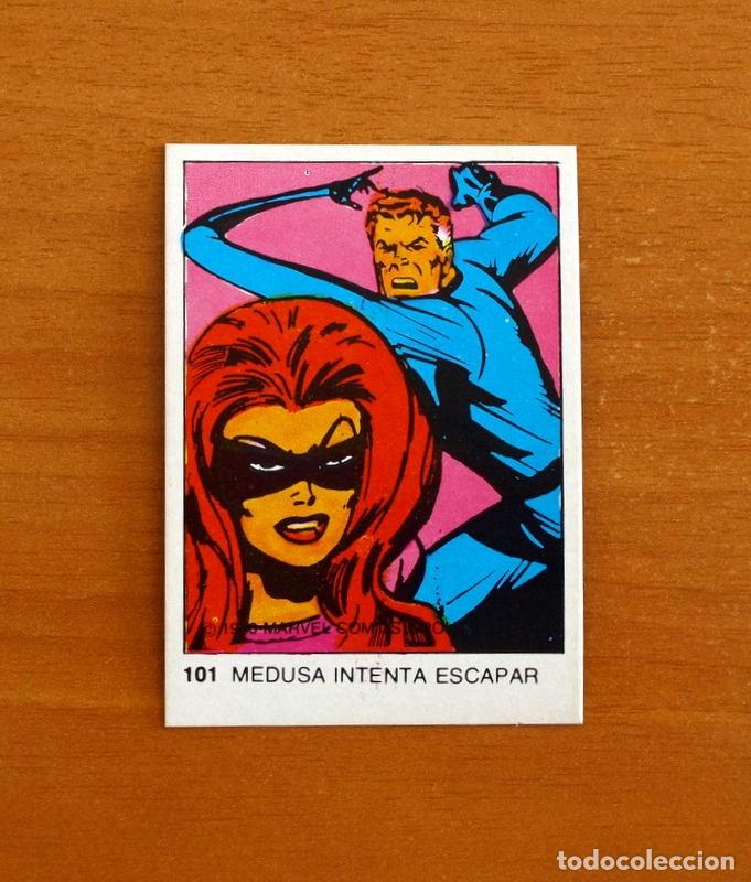 Colecionismo Cromos antigos: Superh&eacute;roes - N&ordm; 101 Medusa - Marvel 1980 Comics Group - Chocolates Terrabusi - Nunca pegado