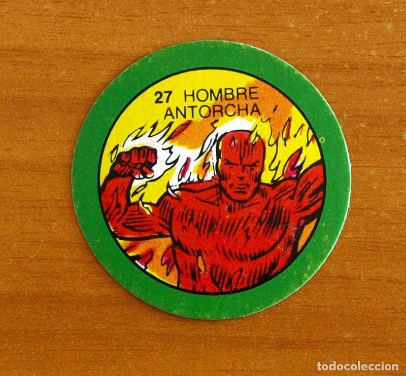 Coleccionismo cromos antiguos: Superh&eacute;roes - N&ordm; 27 Hombre Antorcha - Marvel 1980 Comics Group - Chocolates Terrabusi - Nunca pegado