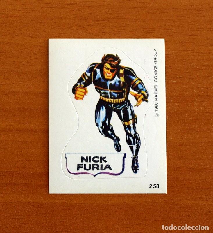 Colecionismo Cromos antigos: Superh&eacute;roes - N&ordm; 258 Nick Furia - Marvel 1980 Comics Group - Chocolates Terrabusi - Nunca pegado