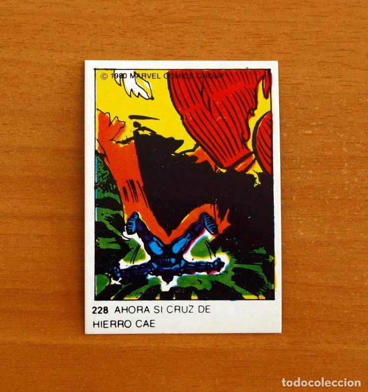 Collectable Antique Stickers: Superh&eacute;roes - N&ordm; 228 Cruz de Hierro - Marvel 1980 Comics Group - Chocolates Terrabusi - Nunca pegado