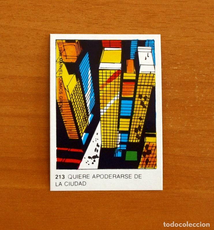 Coleccionismo cromos antiguos: Superh&eacute;roes - N&ordm; 213 La ciudad- Marvel 1980 Comics Group - Chocolates Terrabusi - Nunca pegado