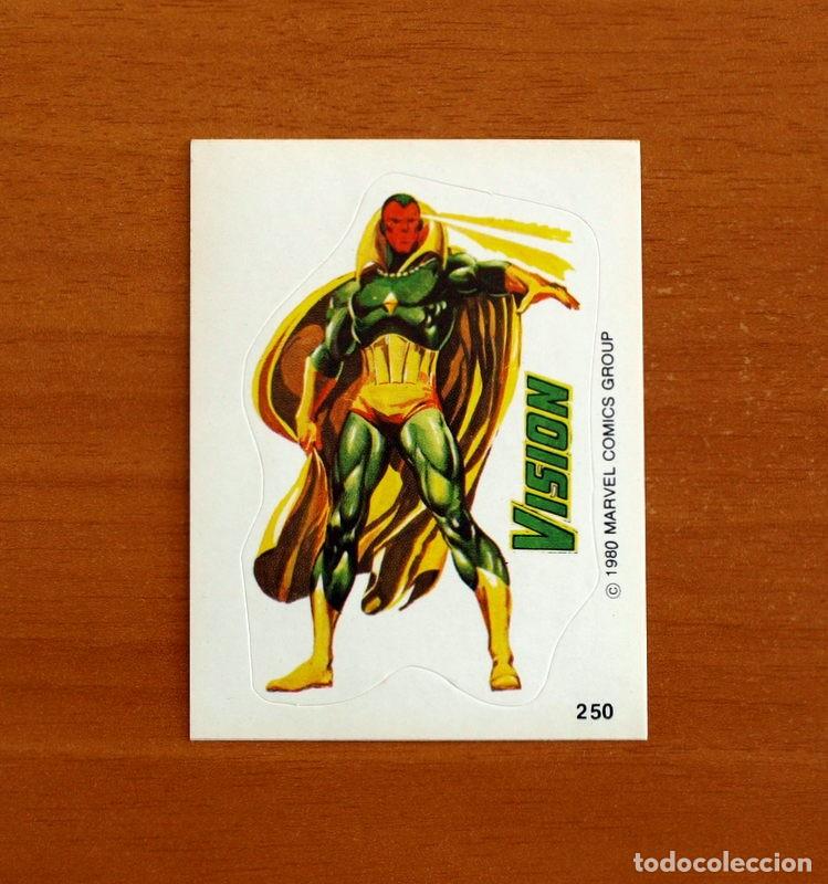 Collezionismo Figurine antiche: Superh&eacute;roes - N&ordm; 250 Visi&oacute;n - Marvel 1980 Comics Group - Chocolates Terrabusi - Nunca pegado