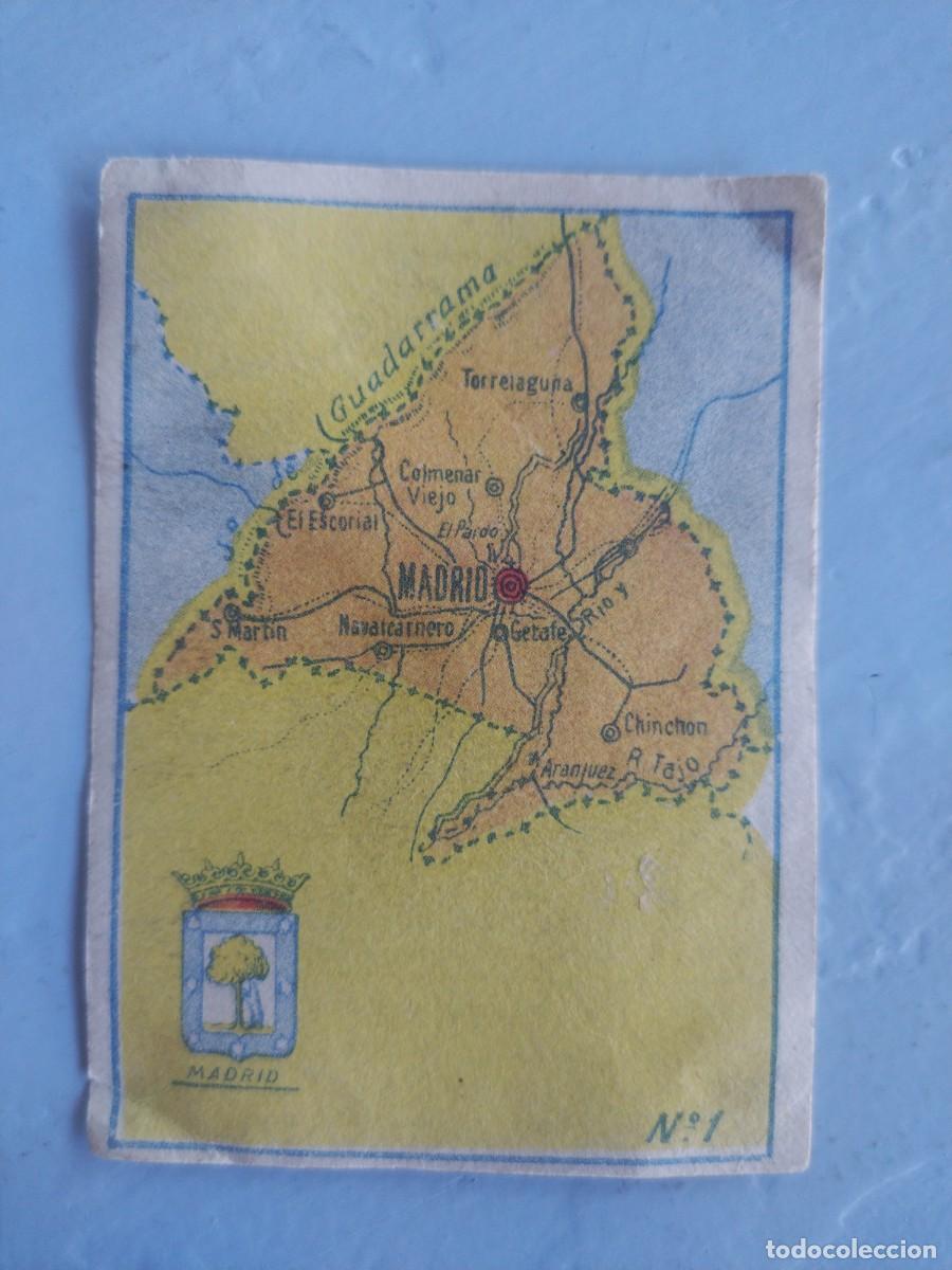 Sammeln alte Sammelbilder: Cromo Madrid del album MAPAS PROVINCIAS DE ESPA&Ntilde;A. Caramelos La Fuensanta. A&ntilde;os 30-40