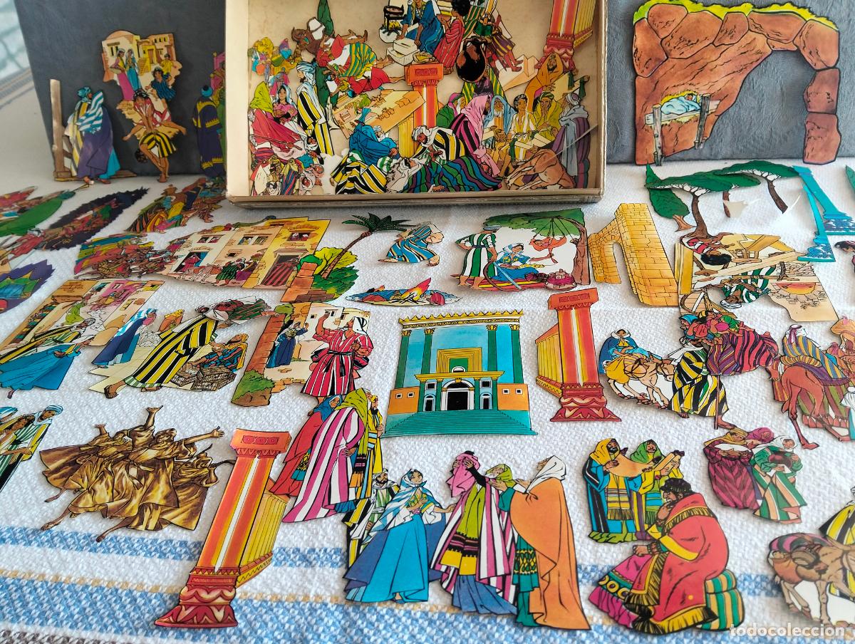 Collectable Antique Stickers: Lote cromos recortables religiosos biblia nacimiento de Jes&uacute;s arabia a&ntilde;os 80-90