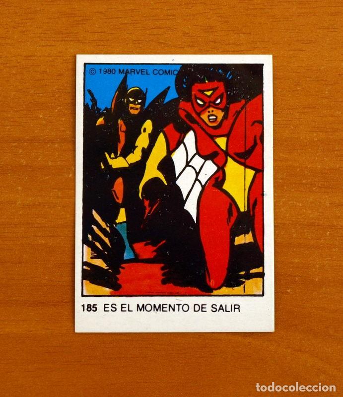 Collectable Antique Stickers: Superh&eacute;roes - N&ordm; 185 Mujer Ara&ntilde;a - Marvel 1980 Comics Group - Chocolates Terrabusi - Nunca pegado