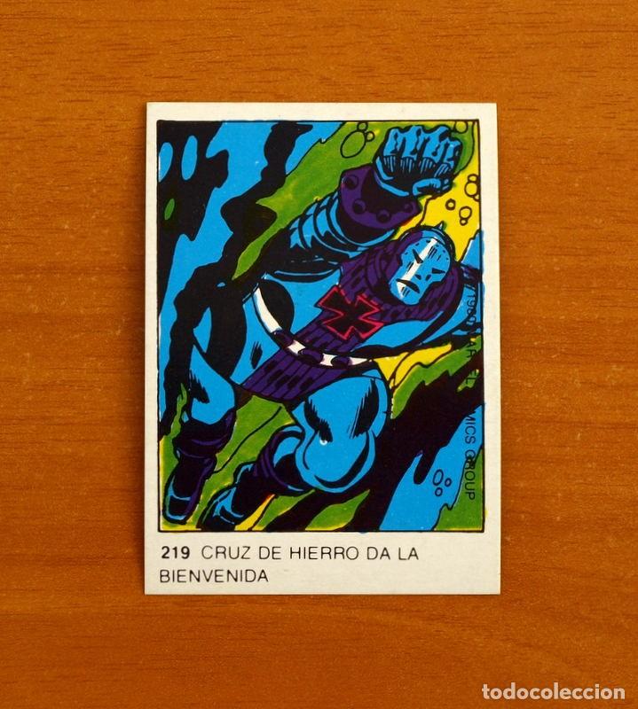Collectable Antique Stickers: Superh&eacute;roes - N&ordm; 219 Cruz de Hierro - Marvel 1980 Comics Group - Chocolates Terrabusi - Nunca pegado