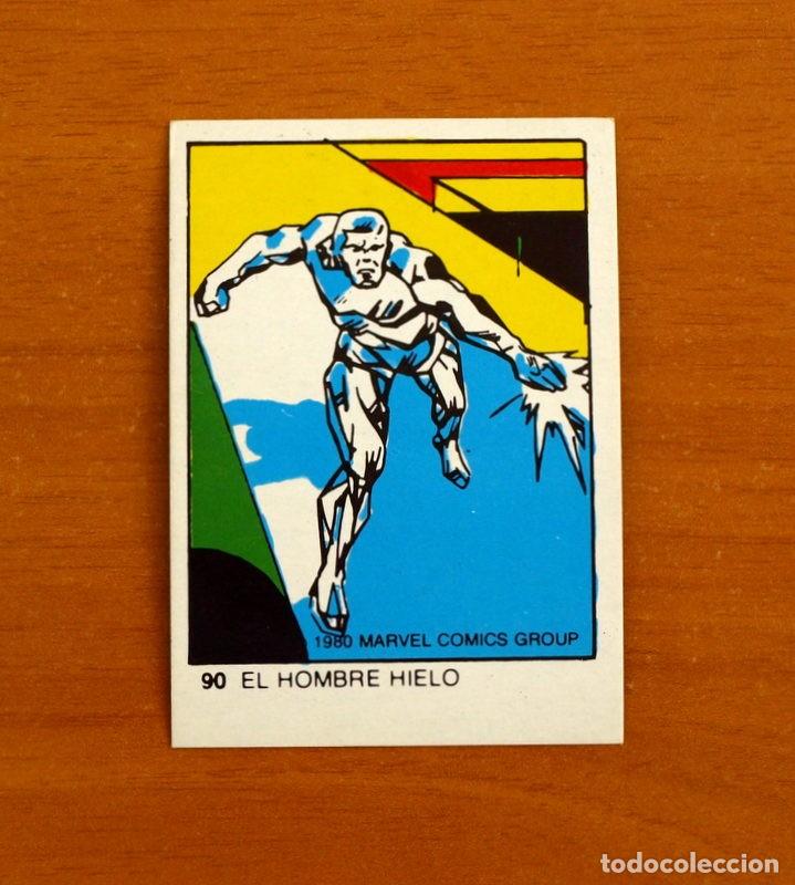 Collectionnisme Cartes &agrave; collectionner anciennes: Superh&eacute;roes - N&ordm; 90, El Hombre de Hielo -Marvel 1980 Comics Grup- Chocolates Terrabusi -Nunca pegado